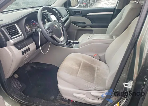 2018 Toyota Highlander Le from USA, damaged, VIN 5TDBZRFH6JS802258